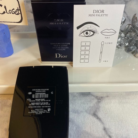Dior Sparkling Couture Eye & Lip Palette with double-tip Brush, NEW - Mini - Picture 5 of 13
